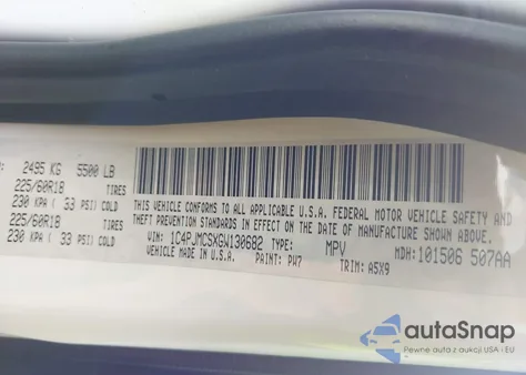 2016 Jeep Cherokee Altitude from USA, damaged, VIN 1C4PJMCSXGW130682